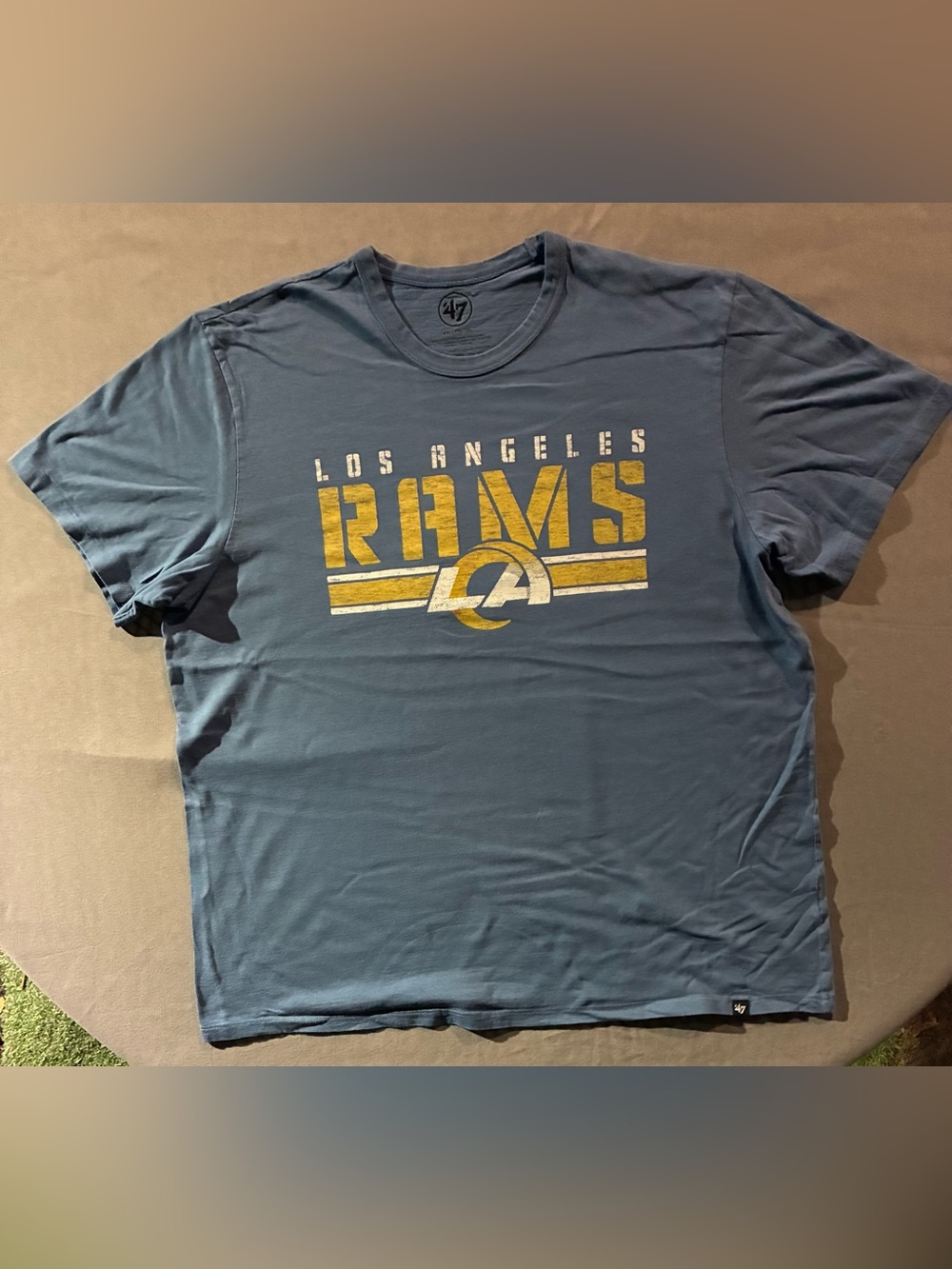 47 Los Angeles Rams Navy Tee with Gold Logo